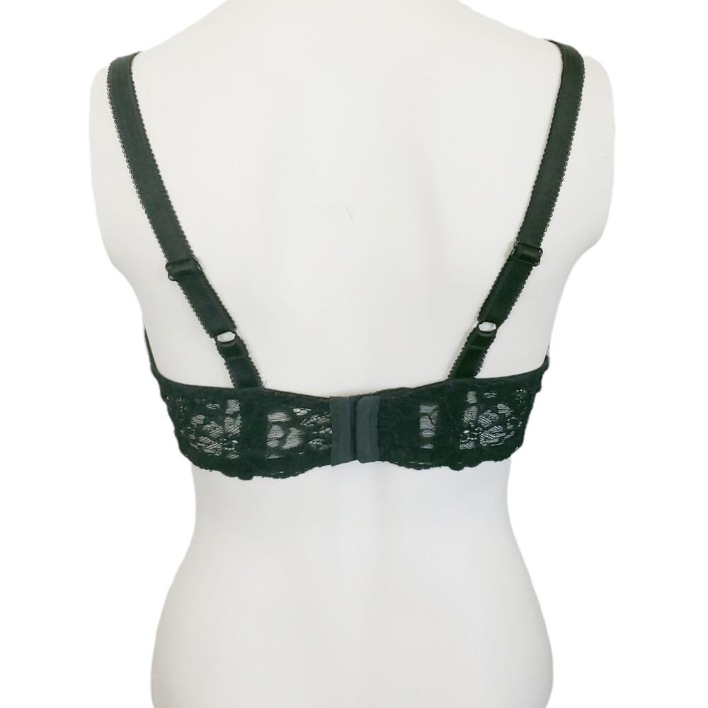 Wacoal black floral lace French Garden seamless underwire t-shirt bra Size 34DDD - Picture 3 of 9